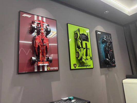 Stylish LEGO Car Cabinets & Frames UK - brickzonehub