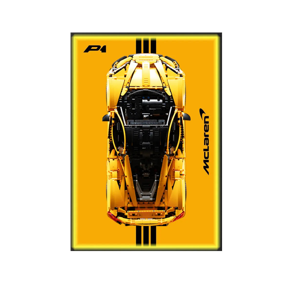 Premium Wanddisplayrahmen kompatibel mit LEGO® McLaren P1 42172 Stil A