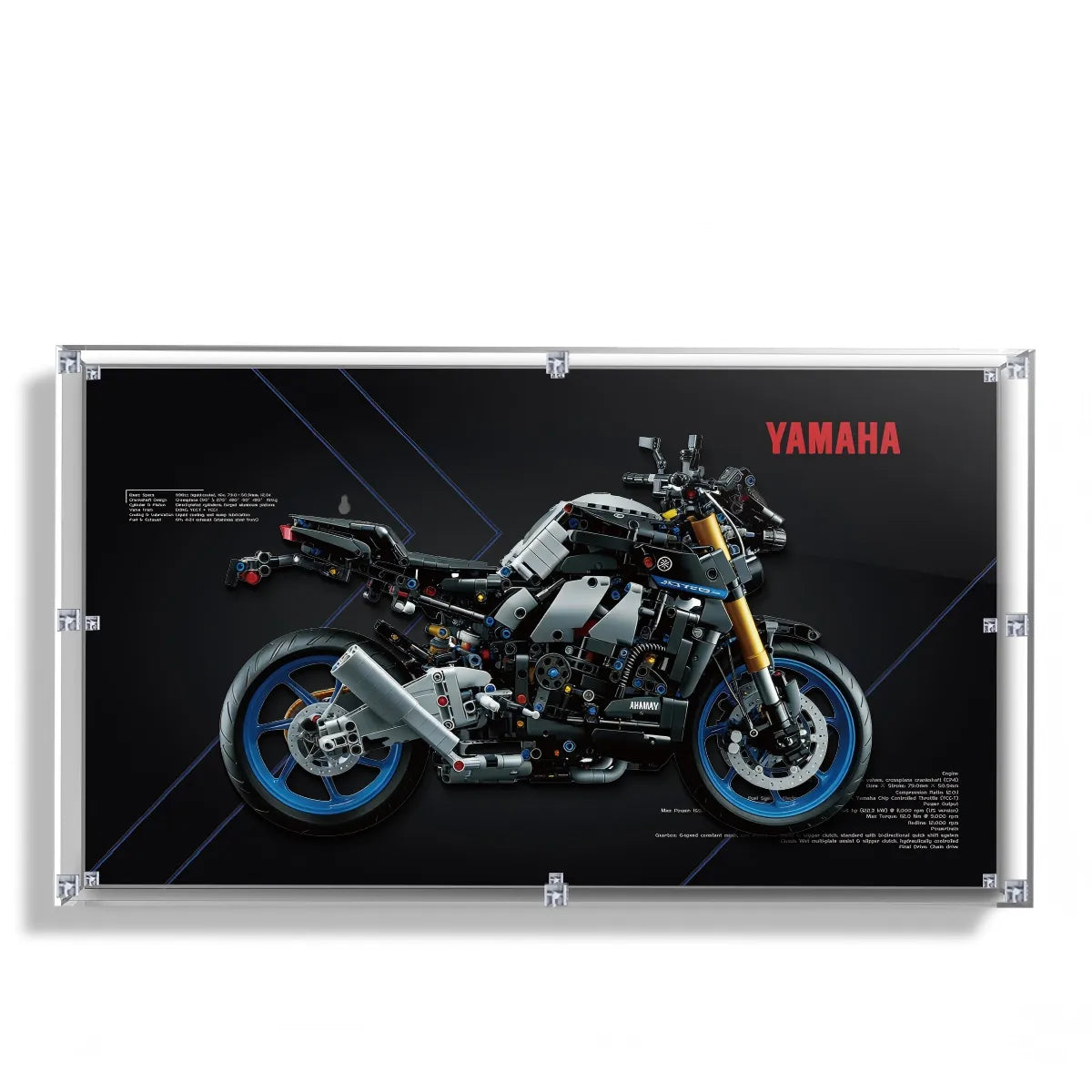 BMW M 1000 RR Displayrahmen für Lego® 42130 Motorrad