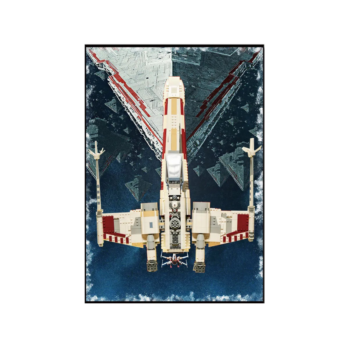 Wall Mount Display for LEGO® 75355 Star Wars™ T-65 X-Wing