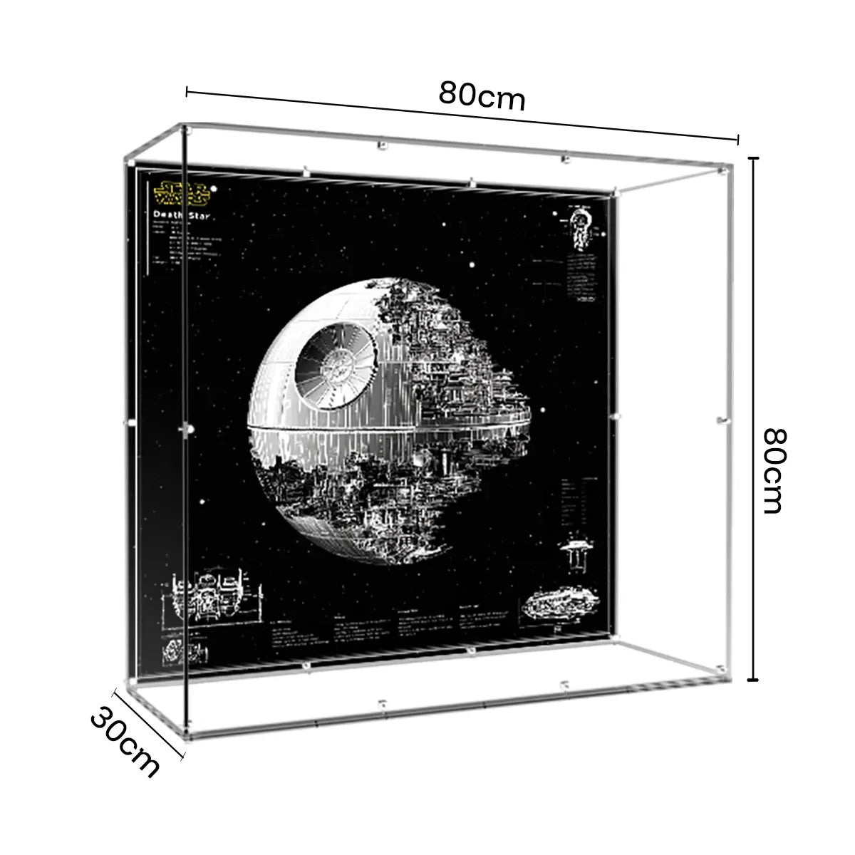 Acryl-Vitrine kompatibel mit LEGO® Star Wars™ Todesstern™ 75419