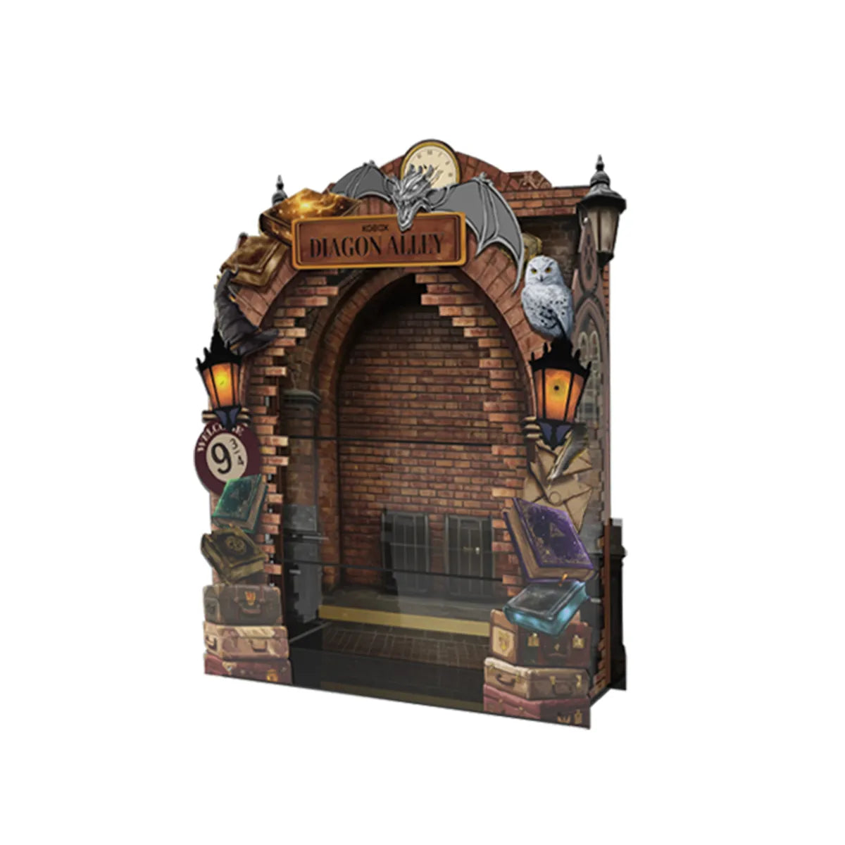 Acrylic Display Frame Compatible with LEGO® Harry Potter Diagon Alley™ Wizarding Shops 76444