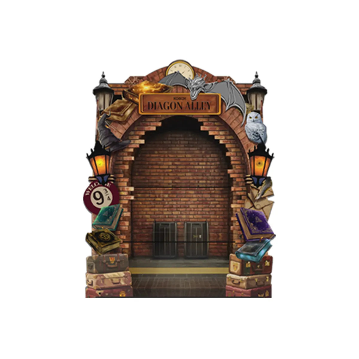 Acrylic Display Frame Compatible with LEGO® Harry Potter Diagon Alley™ Wizarding Shops 76444
