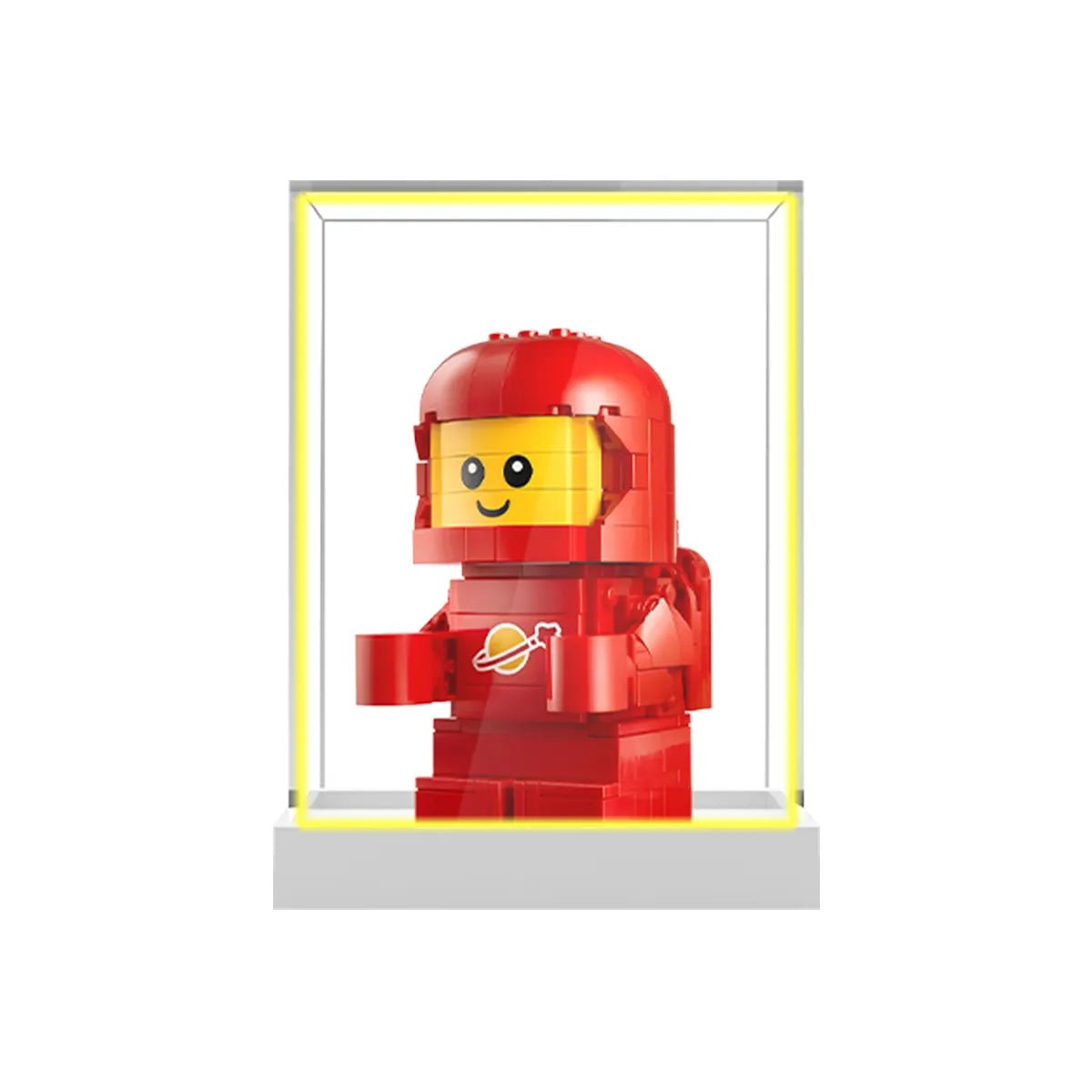 Acrylic Display Case Compatible with LEGO® BrickHeadz Red Classic Spaceman 40767 - brickzonehub