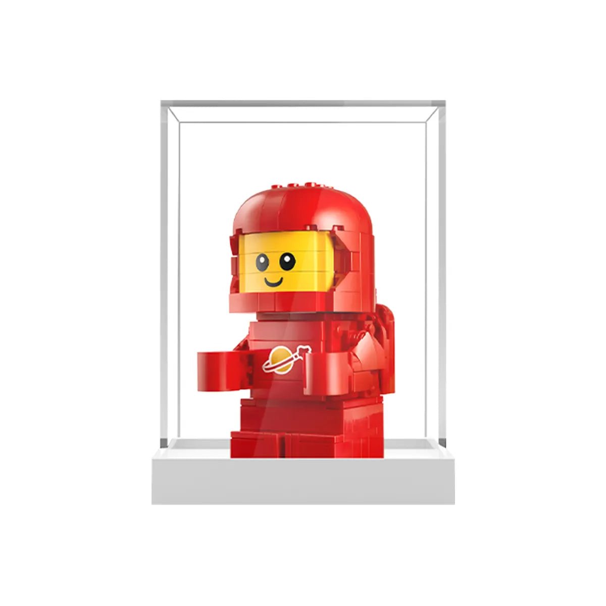 Acrylic Display Case Compatible with LEGO® BrickHeadz Red Classic Spaceman 40767 - brickzonehub