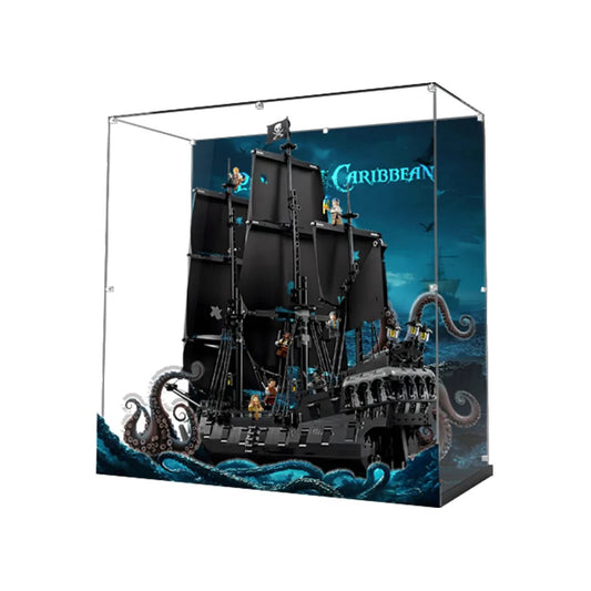 Acrylic Display Case Compatible with LEGO® Captain Jack Sparrow’s Pirate Ship 10365 - brickzonehub