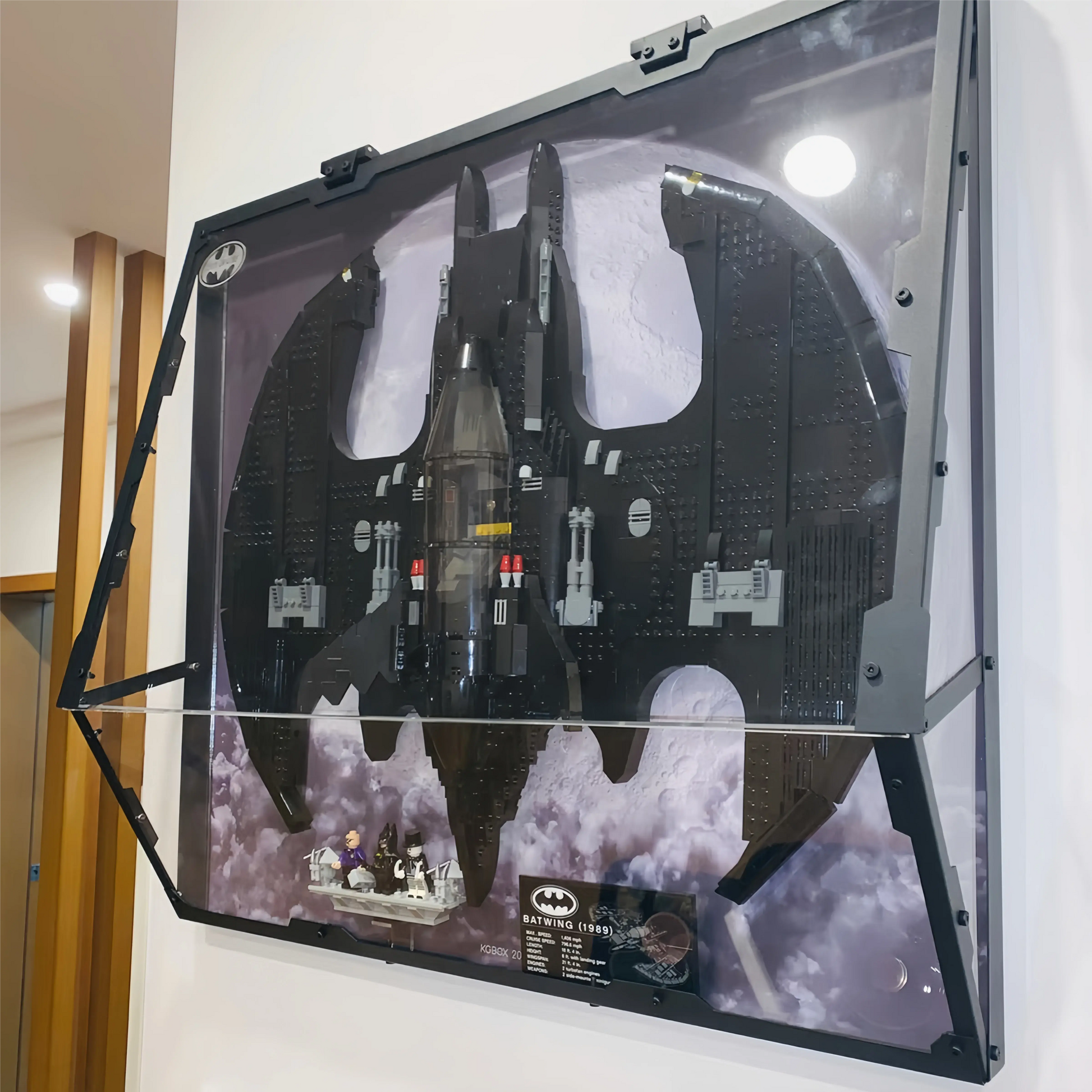 Acrylic Display Case Compatible with LEGO® DC Batwing 76161 - brickzonehub