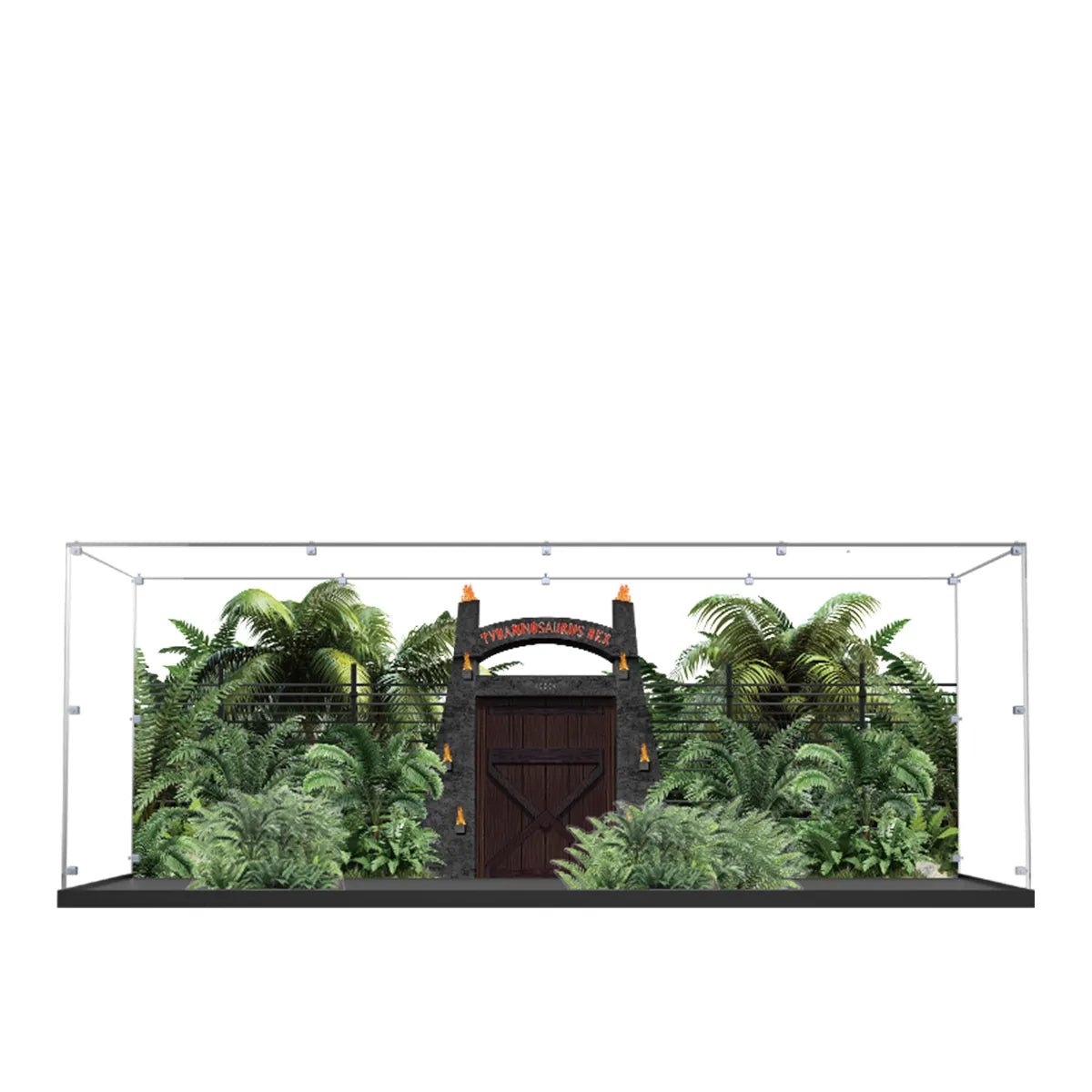 Acrylic Display Case Compatible with LEGO® Dinosaur Fossils: Tyrannosaurus rex 76968 - brickzonehub