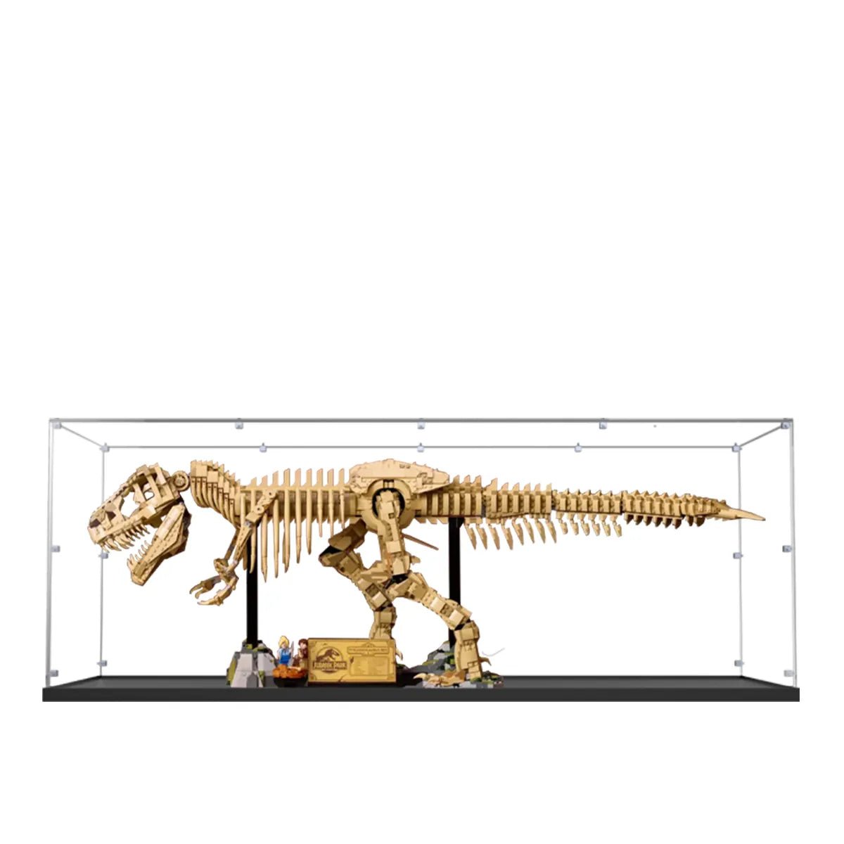 Acrylic Display Case Compatible with LEGO® Dinosaur Fossils: Tyrannosaurus rex 76968 - brickzonehub