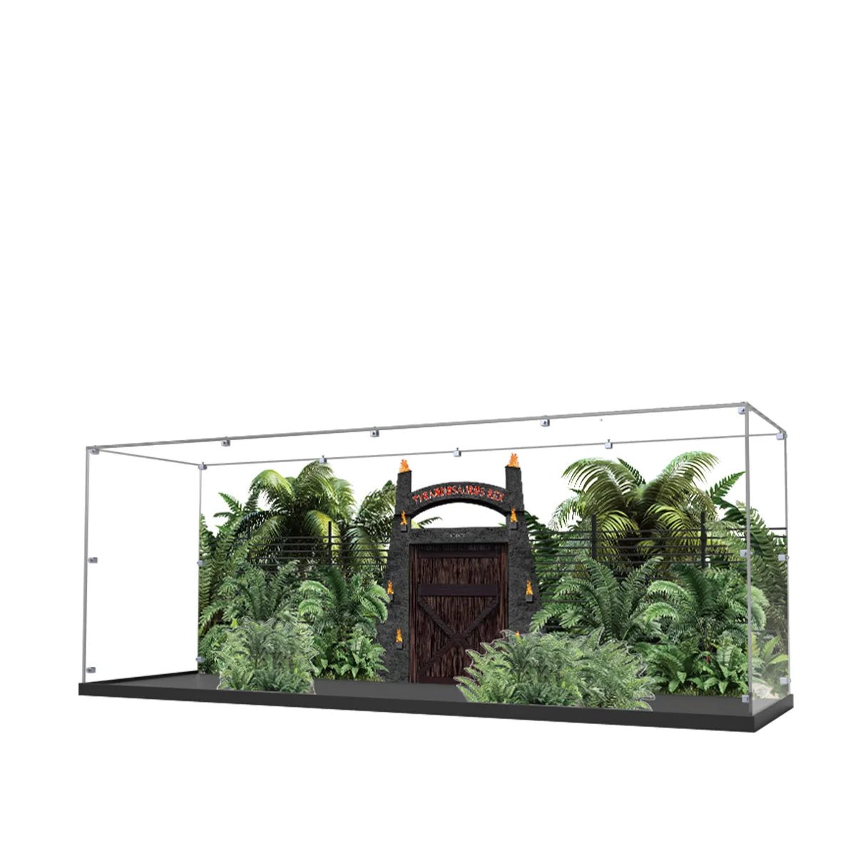 Acrylic Display Case Compatible with LEGO® Dinosaur Fossils: Tyrannosaurus rex 76968 - brickzonehub
