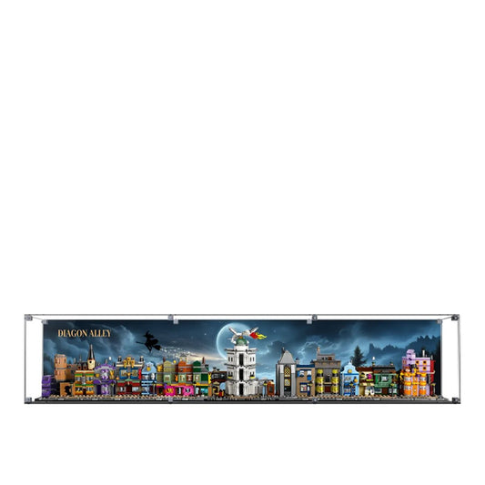 Acrylic Display Case Compatible with LEGO® Harry Potter Diagon Alley™ Wizarding Shops 76444 - brickzonehub