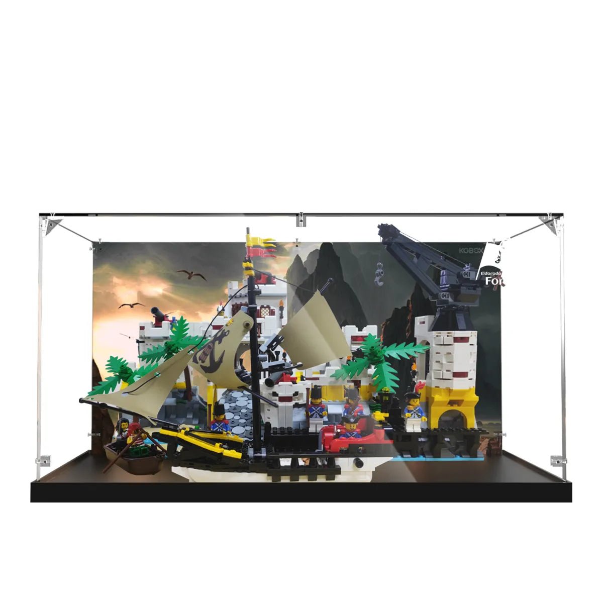 Acrylic Display Case Compatible with LEGO® Icons Eldorado Fortress 10320 - brickzonehub