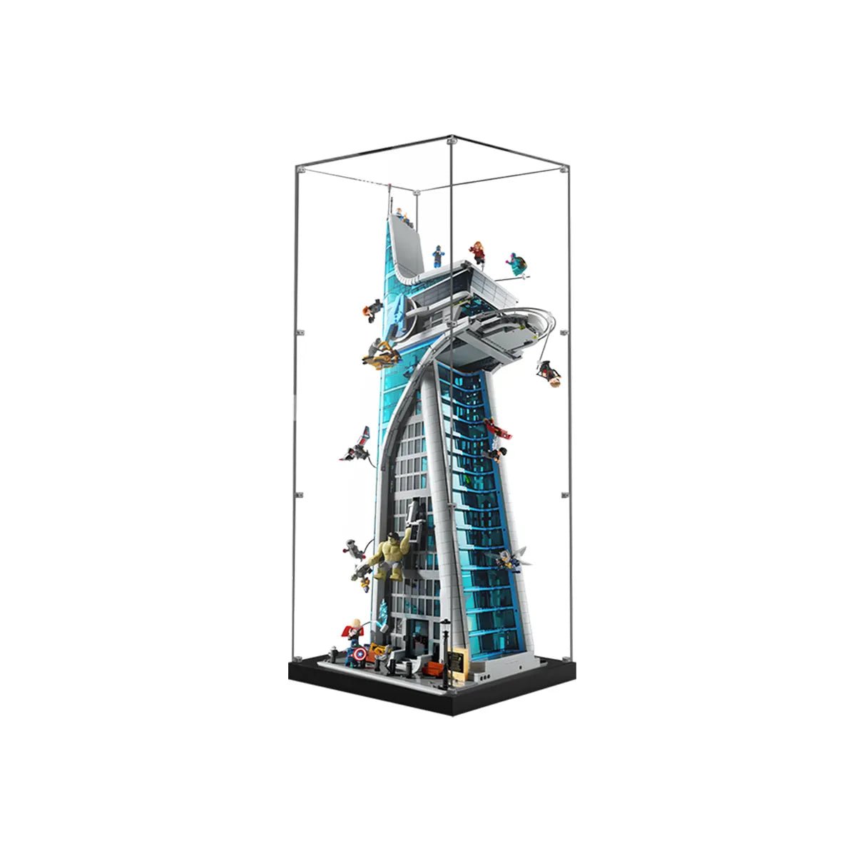 Acrylic Display Case Compatible with LEGO® Marvel Avengers Tower 76269 - brickzonehub