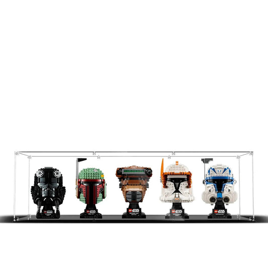 Acrylic Display Case Compatible with LEGO® Star Wars Helmet Collection 75277 - brickzonehub