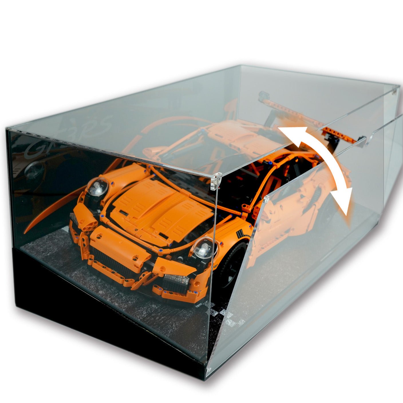 Acrylic Display Case for LEGO® 42056 Porsche 911 GT3 RS - brickzonehub