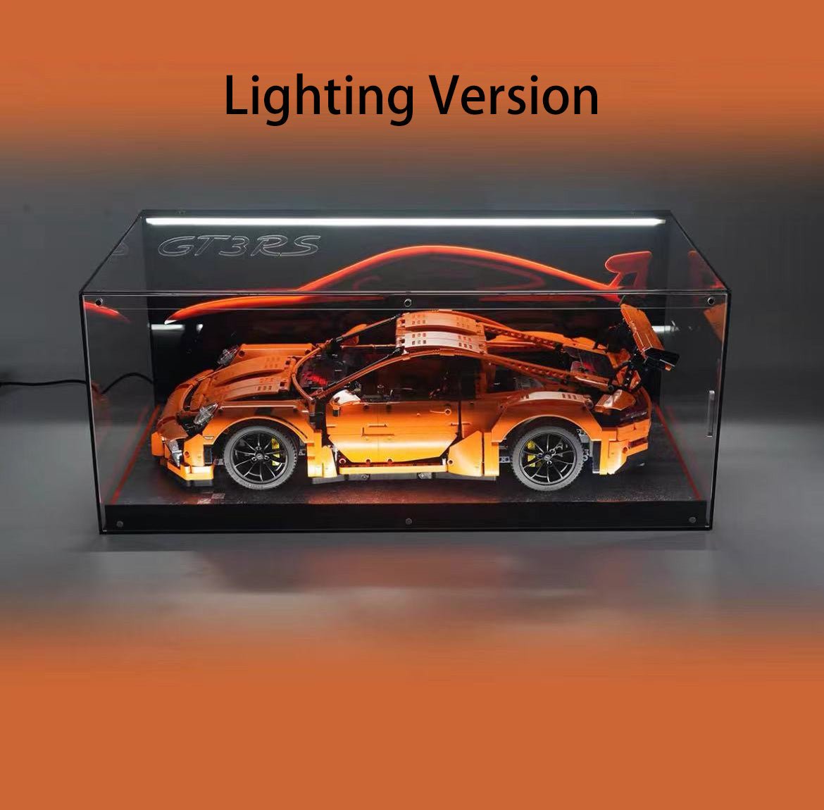 Acrylic Display Case for LEGO® 42056 Porsche 911 GT3 RS - brickzonehub