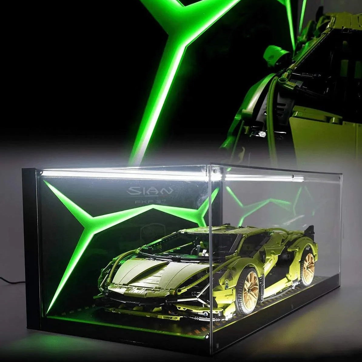 Acrylic Display Case for Lego® 42115 Lamborghini Sian - brickzonehub