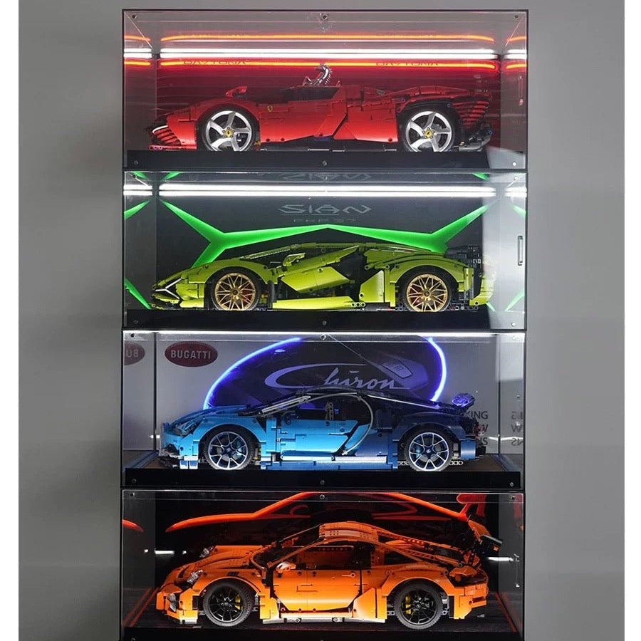 Acrylic Display Case for LEGO® Bugatti Chiron - brickzonehub