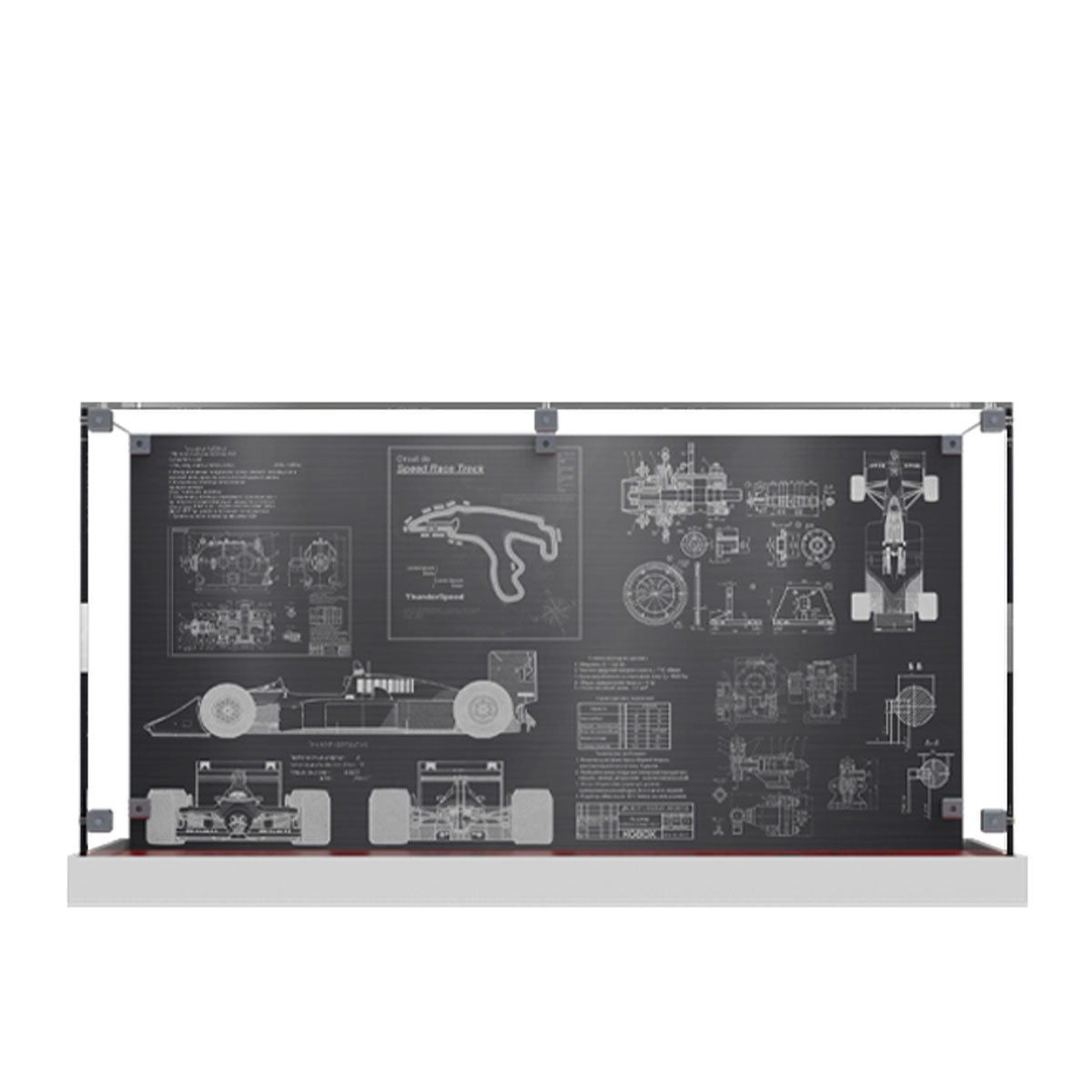 Acrylic Display Case for LEGO® McLaren MP4/4 & Ayrton Senna 10330 - brickzonehub