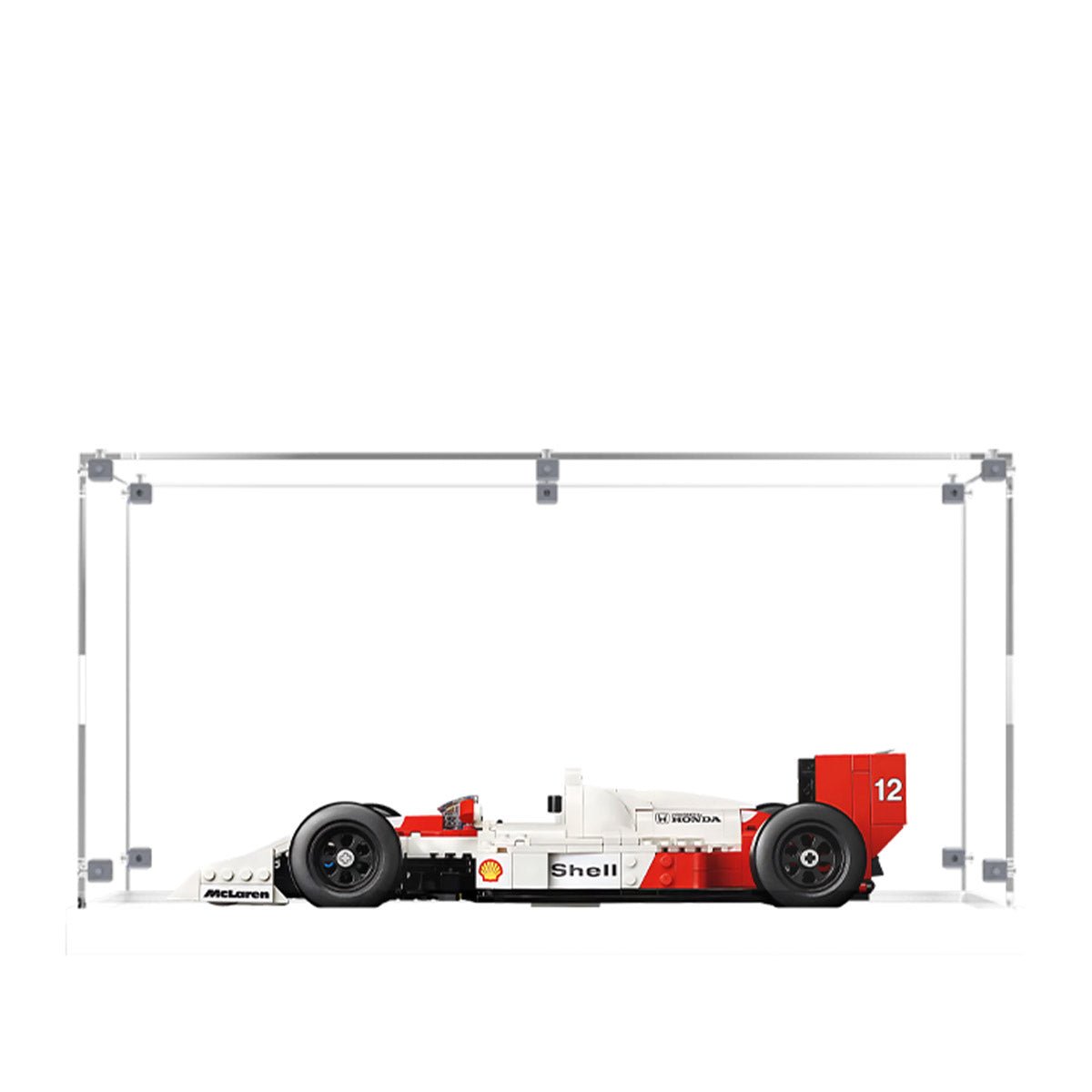 Acrylic Display Case for LEGO® McLaren MP4/4 & Ayrton Senna 10330 - brickzonehub