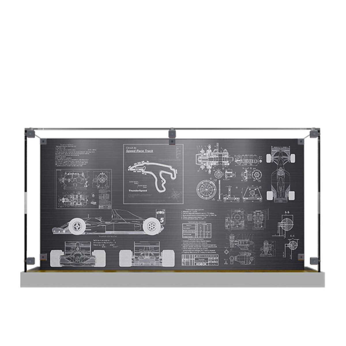 Acrylic Display Case for LEGO® Williams FW14B & Nigel Mansell 10353 - brickzonehub