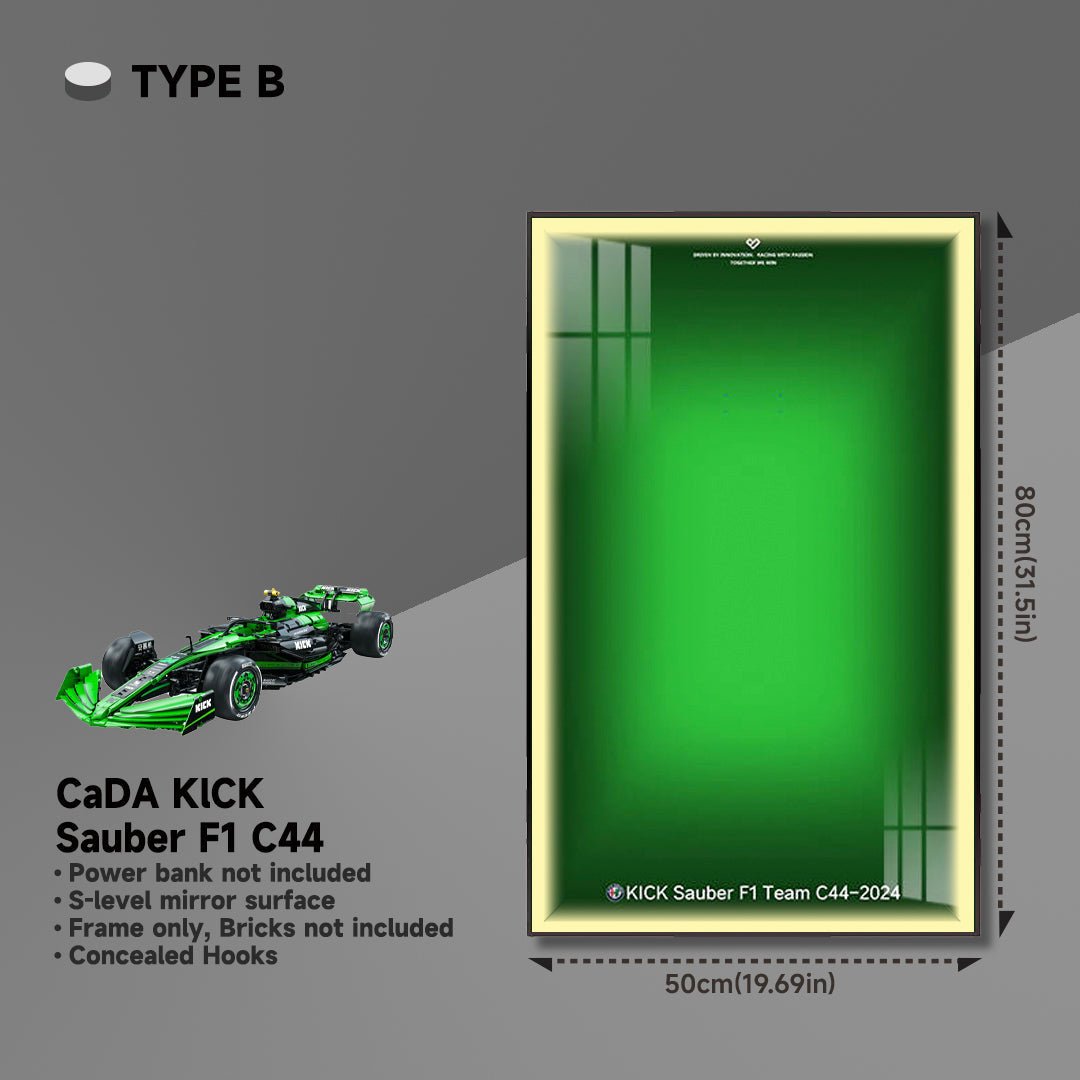 CaDA KICK Sauber F1 C44 Wall Display Frame - brickzonehub
