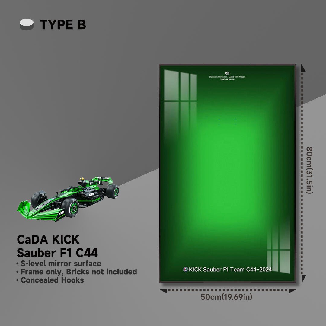 CaDA KICK Sauber F1 C44 Wall Display Frame - brickzonehub