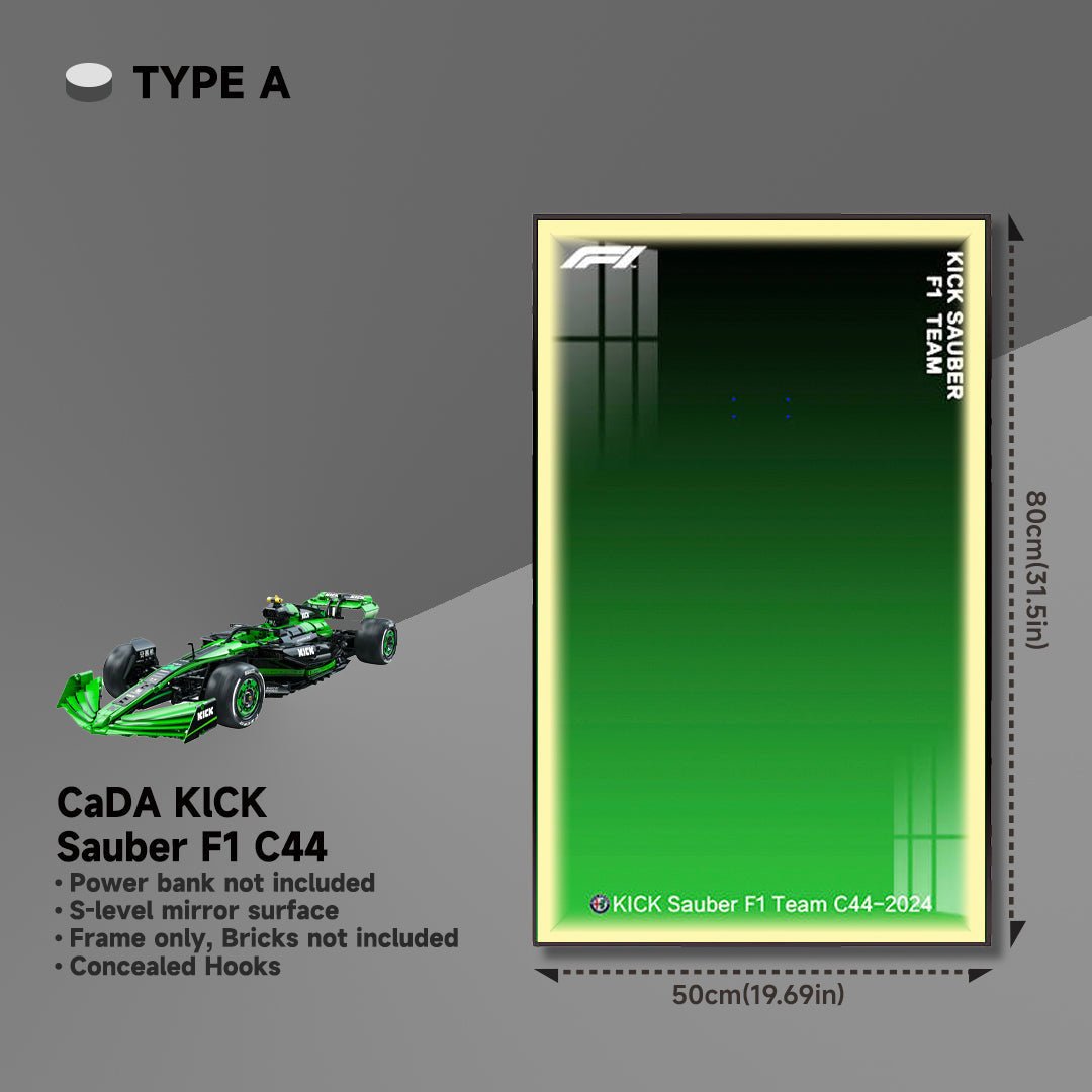 CaDA KICK Sauber F1 C44 Wall Display Frame - brickzonehub