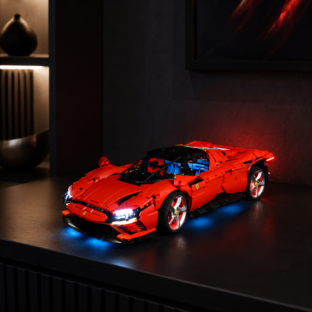 Premium-Wanddisplay kompatibel mit LEGO® Technic™ McLaren F1 42141 Stil D