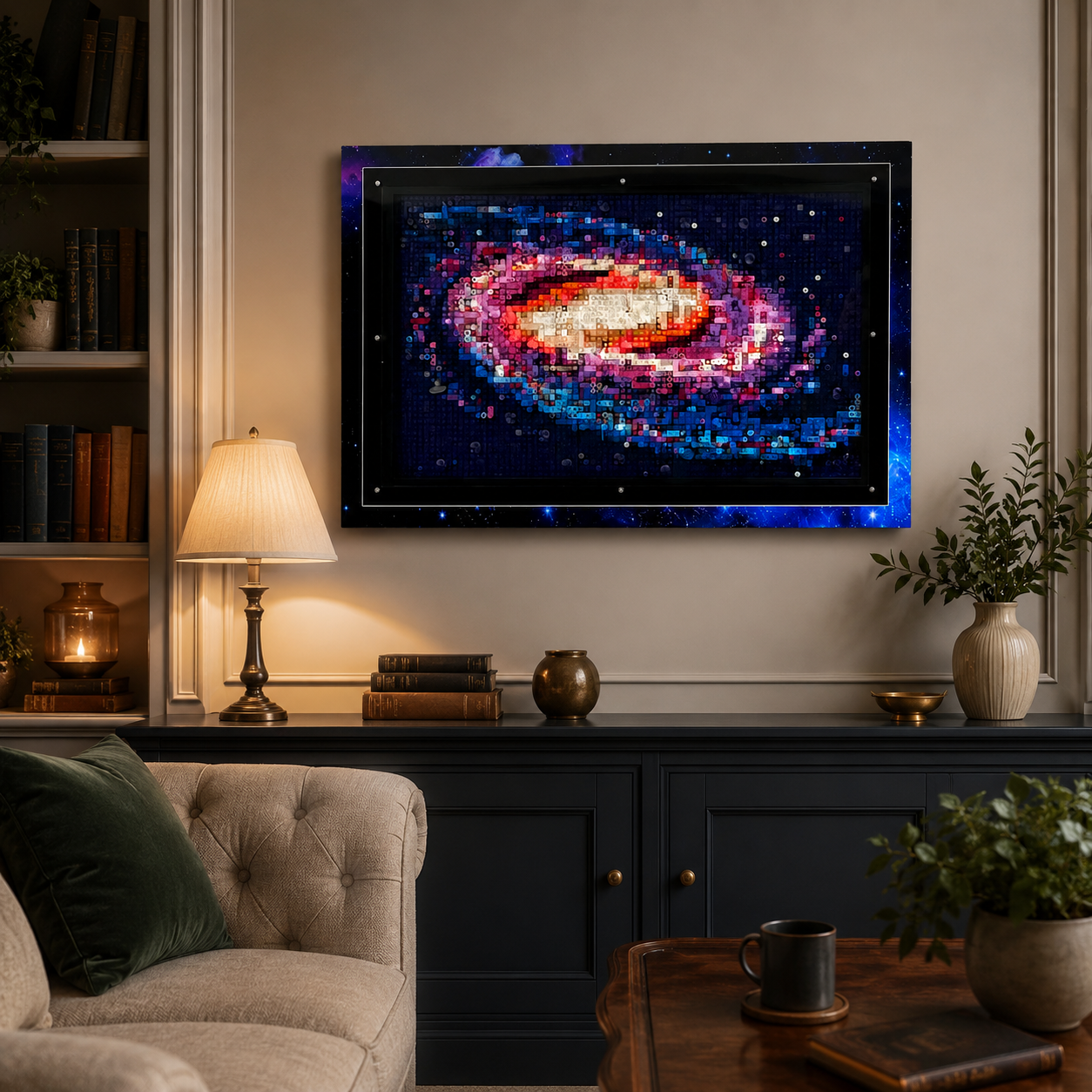 Wall-Mounted Display Case Compatible with LEGO® Art The Milky Way Galaxy Set 31212