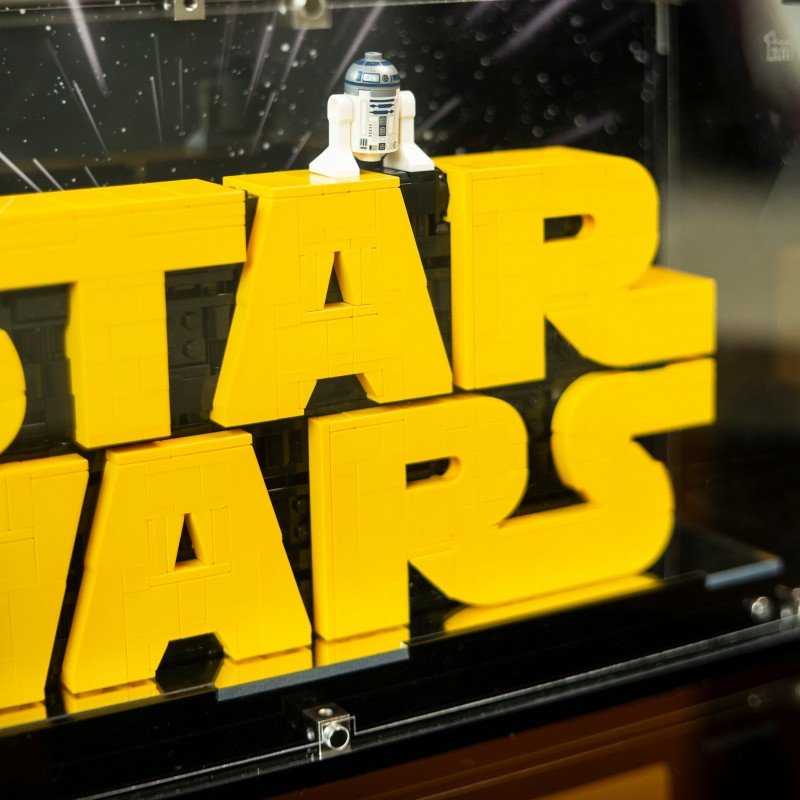 Crystal - Clear Acrylic Display Box for LEGO® 75407 Star Wars™ Logo – Premium UV - Printed Case - brickzonehub