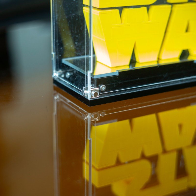 Crystal - Clear Acrylic Display Box for LEGO® 75407 Star Wars™ Logo – Premium UV - Printed Case - brickzonehub