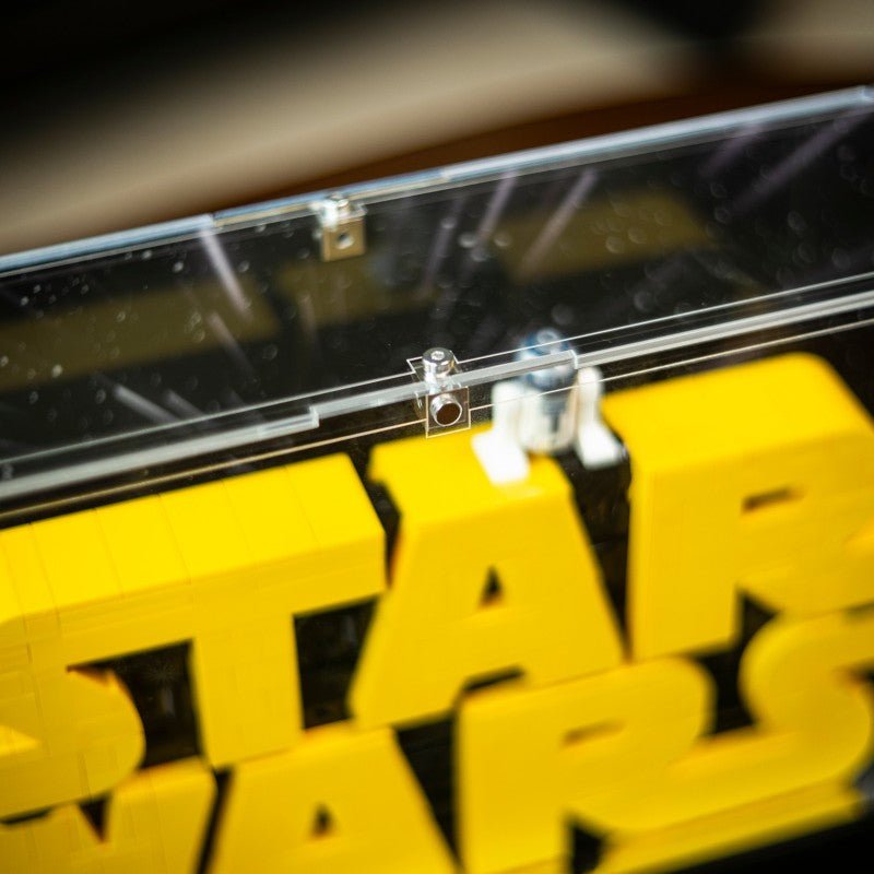 Crystal - Clear Acrylic Display Box for LEGO® 75407 Star Wars™ Logo – Premium UV - Printed Case - brickzonehub
