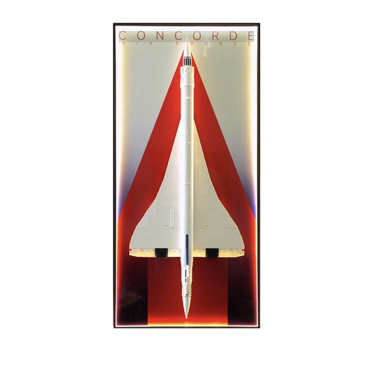 LED Wall Display Frame for Lego® Concorde Set - brickzonehub
