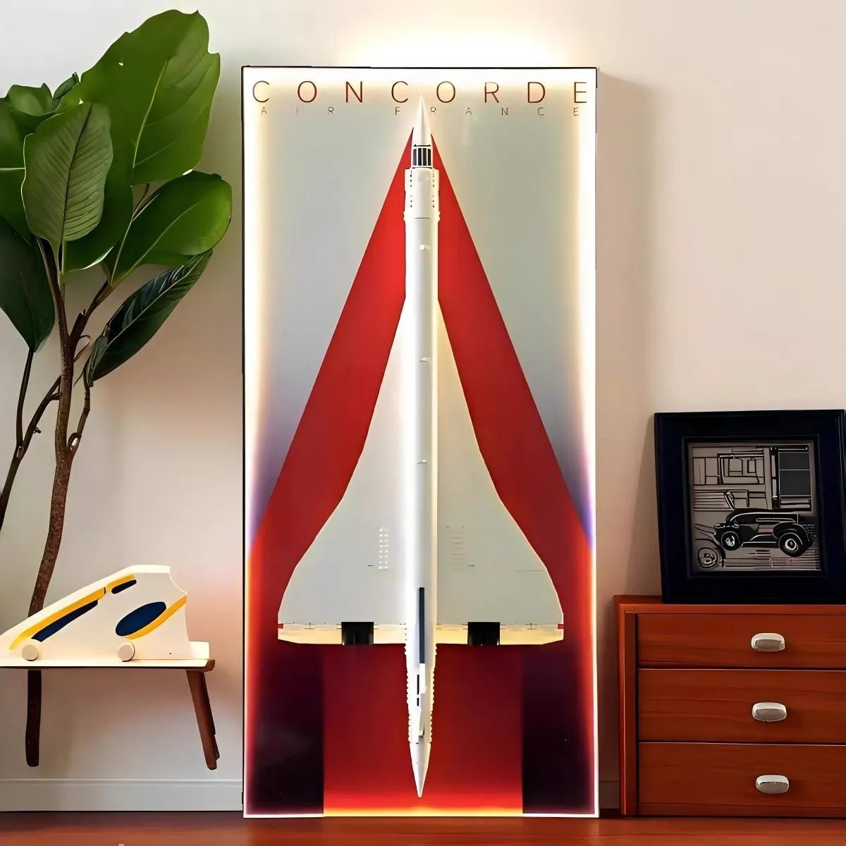 LED Wall Display Frame for Lego® Concorde Set(10318) - brickzonehub