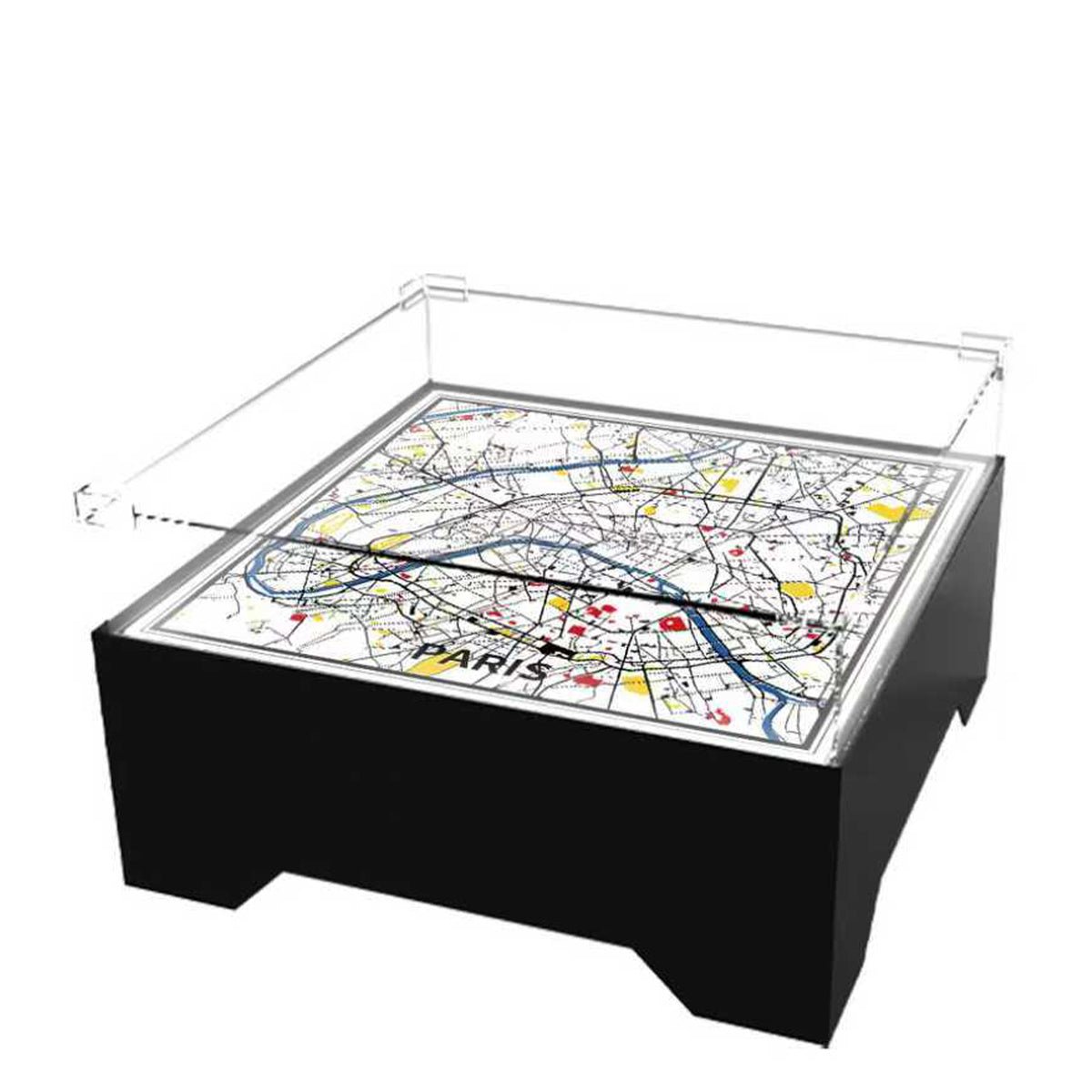 LEGO® 10307 Eiffel Tower Floating Stand with LED Lights & Paris City Map - brickzonehub