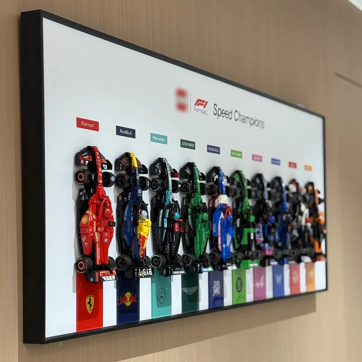 LEGO® Showcase for All Speed Champions F1 Series PLUS Display Frame - brickzonehub