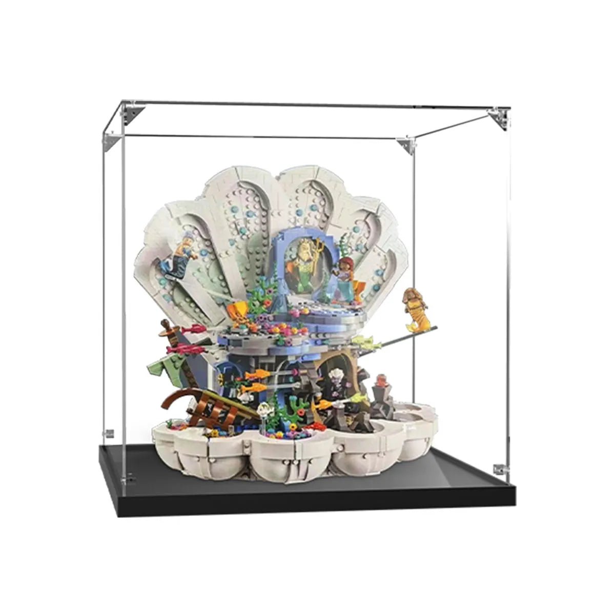 LEGO® The Little Mermaid Royal Clamshell Acrylic Display Case 43225 - brickzonehub