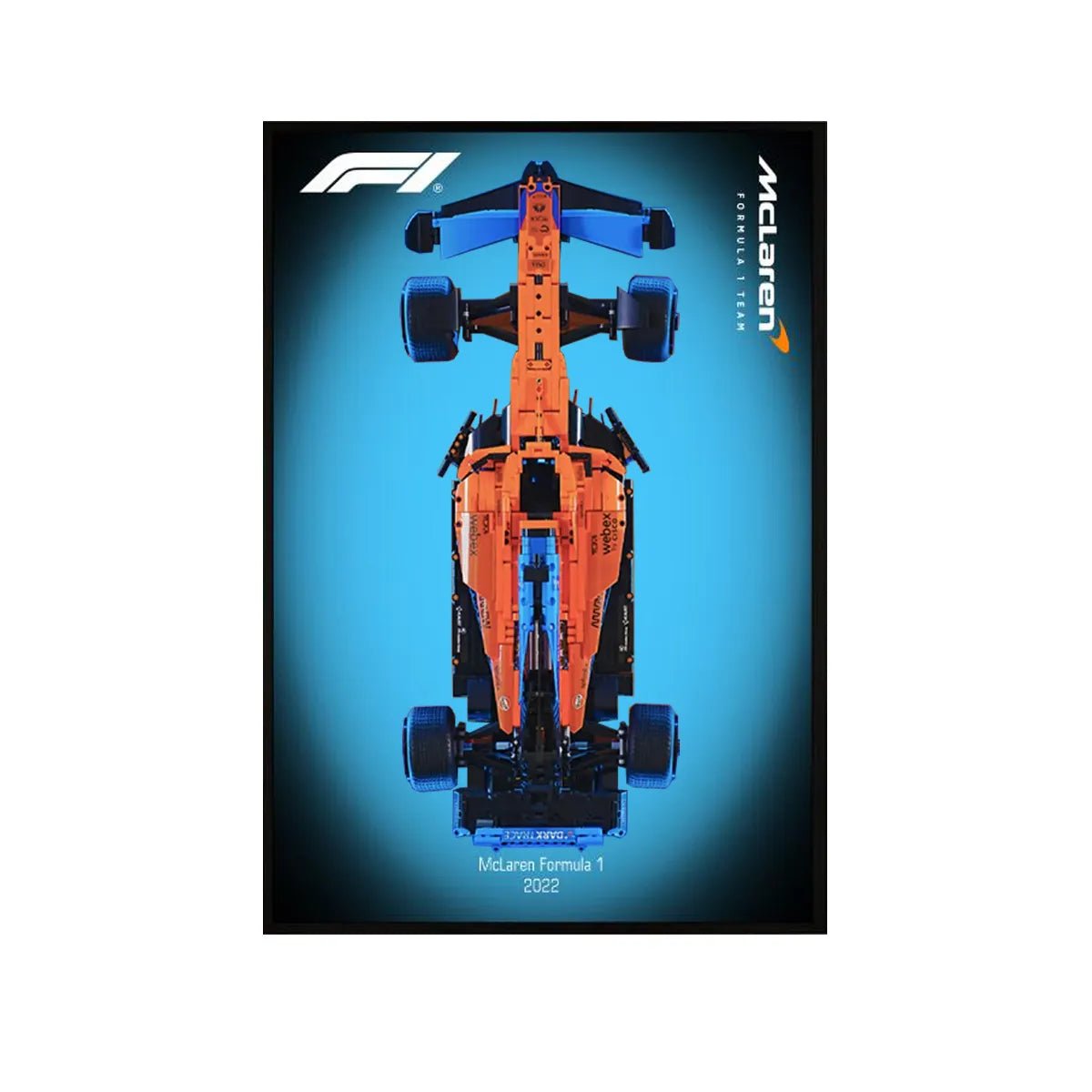 Premium Wall Display Compatible with LEGO® Technic™ McLaren F1 42141 Style A - brickzonehub