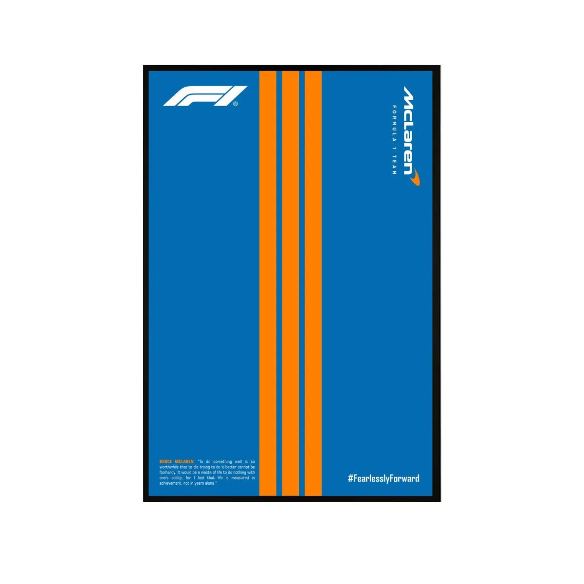 Premium Wall Display Compatible with LEGO® Technic™ McLaren F1 42141 Style C - brickzonehub