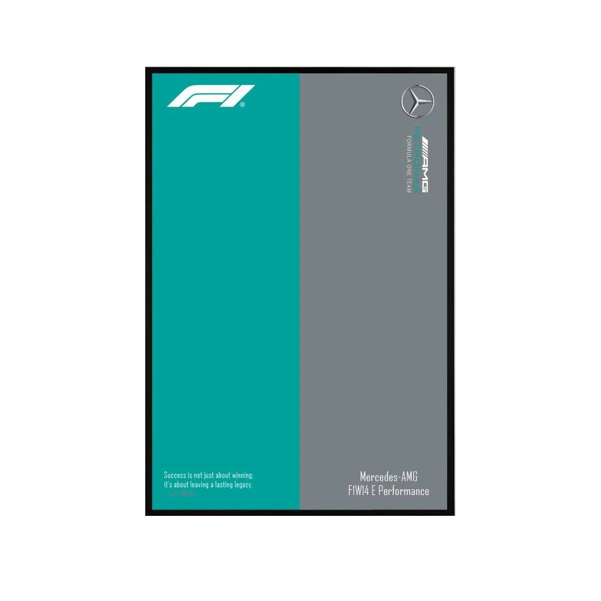 Premium Wall Display for LEGO® Mercedes - AMG F1 42171 Style A - brickzonehub