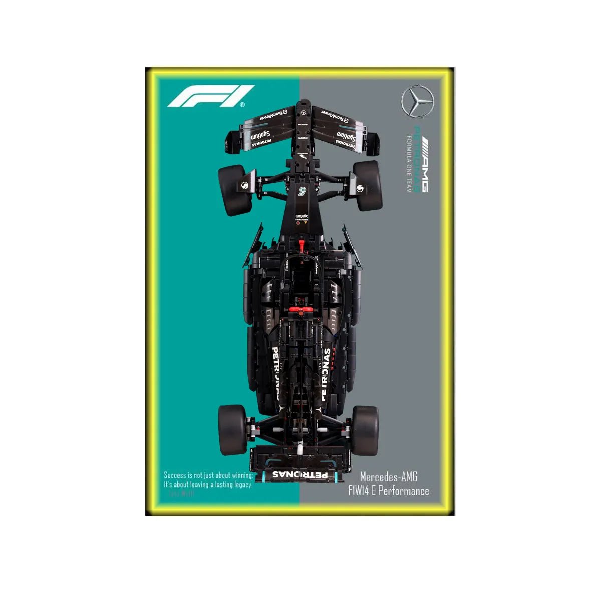 Premium Wall Display for LEGO® Mercedes - AMG F1 42171 Style A - brickzonehub