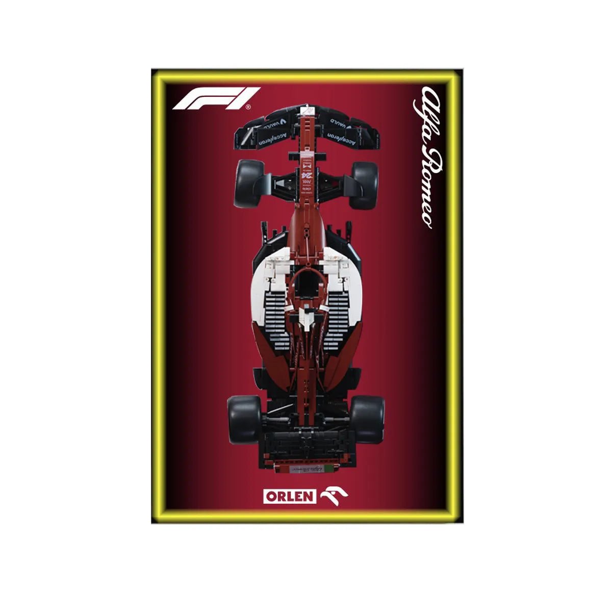 Premium Wall Display Frame Compatible with Alfa Romeo F1 Car - brickzonehub