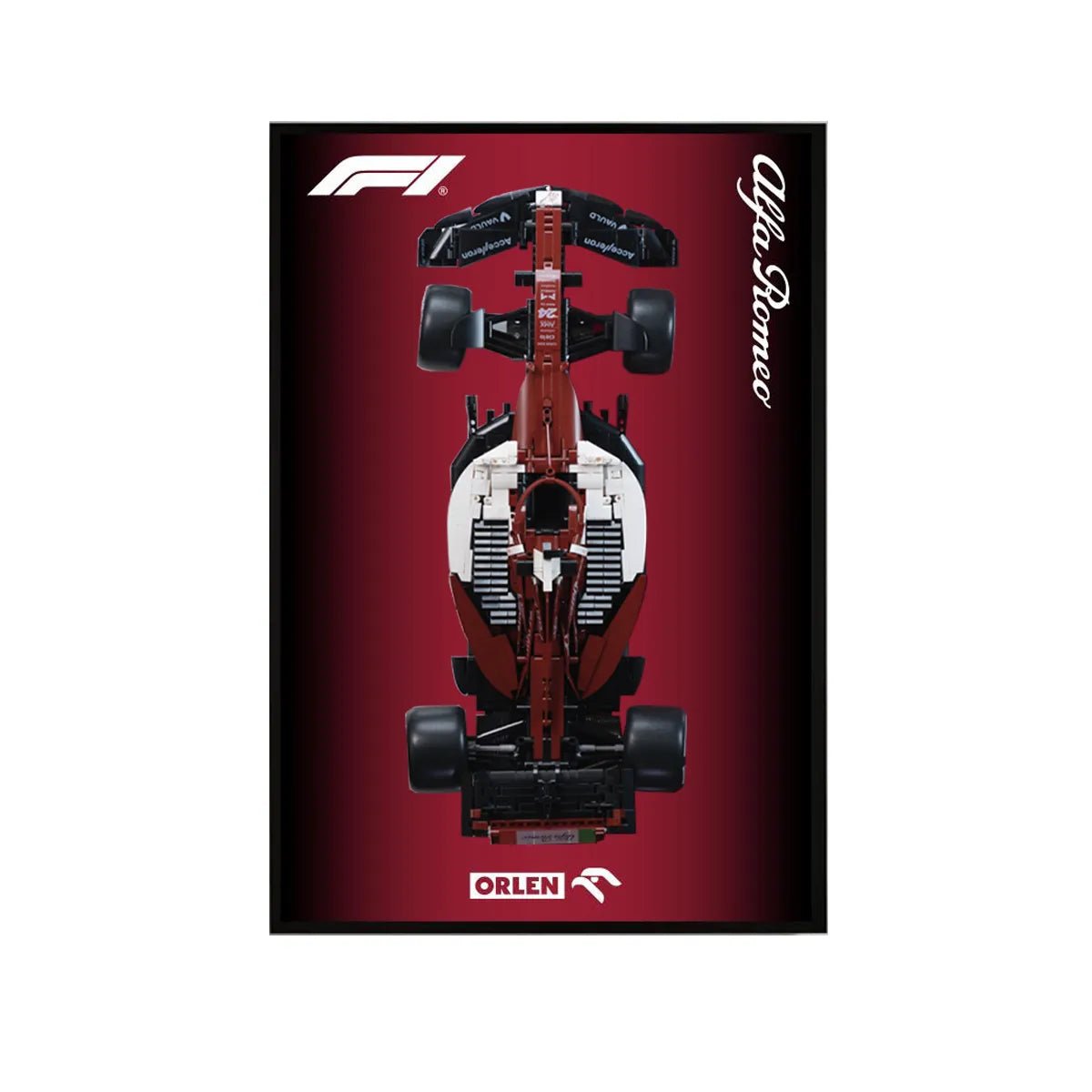 Premium Wall Display Frame Compatible with Alfa Romeo F1 Car - brickzonehub