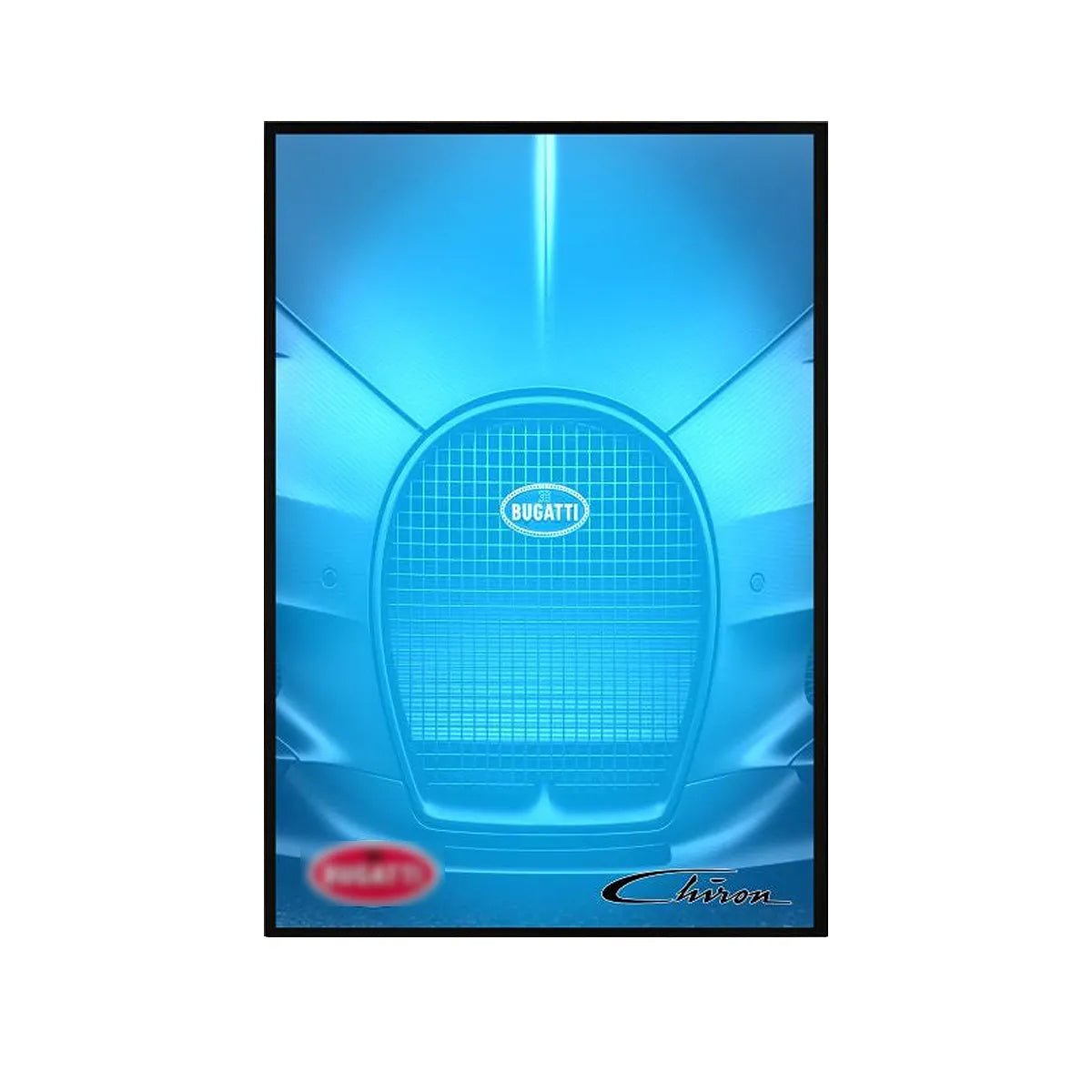 Premium Wall Display Frame Compatible with LEGO® Bugatti Chiron 42083 Style B - brickzonehub