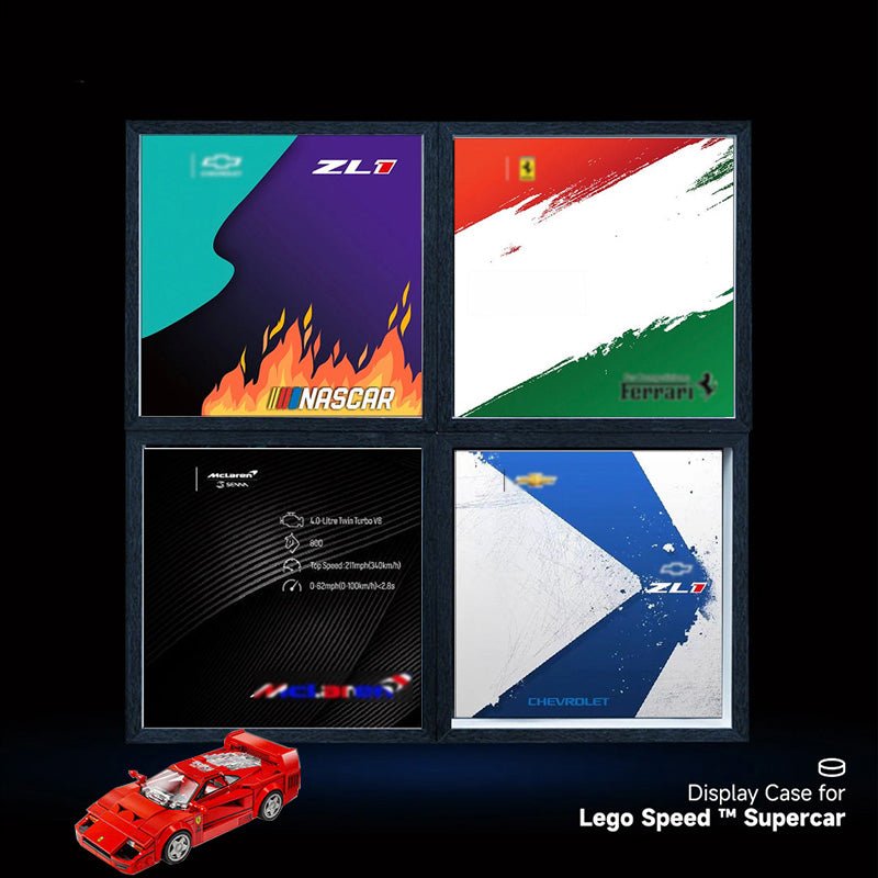 Showcase Your LEGO® Speed Champions Supercars – Wall Display Box - brickzonehub