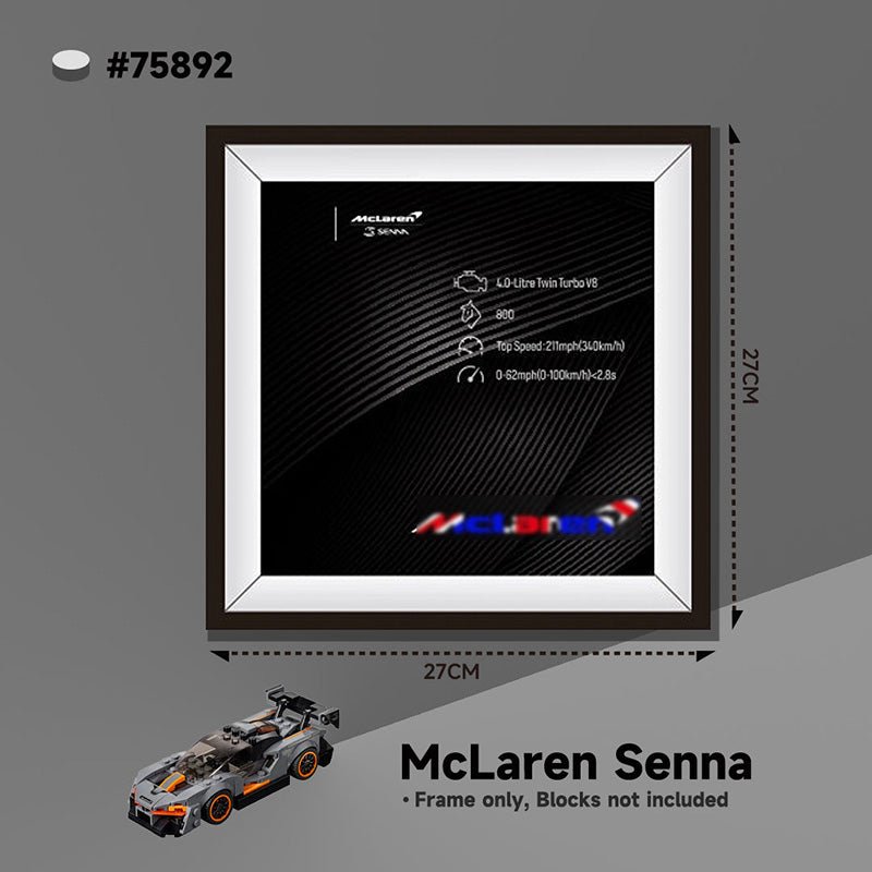 Showcase Your LEGO® Speed Champions Supercars – Wall Display Box - brickzonehub