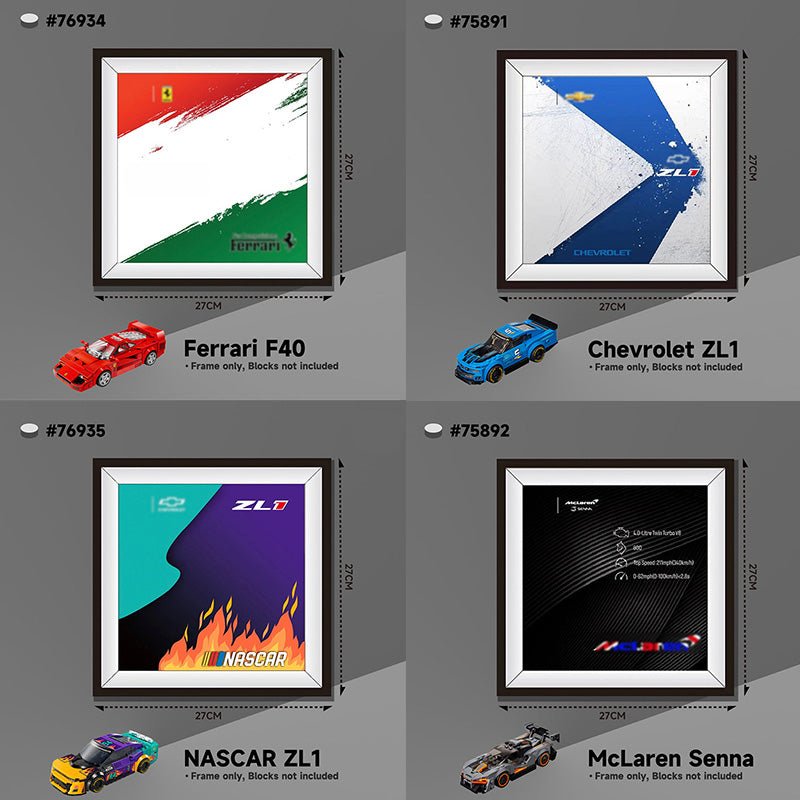 Showcase Your LEGO® Speed Champions Supercars – Wall Display Box - brickzonehub