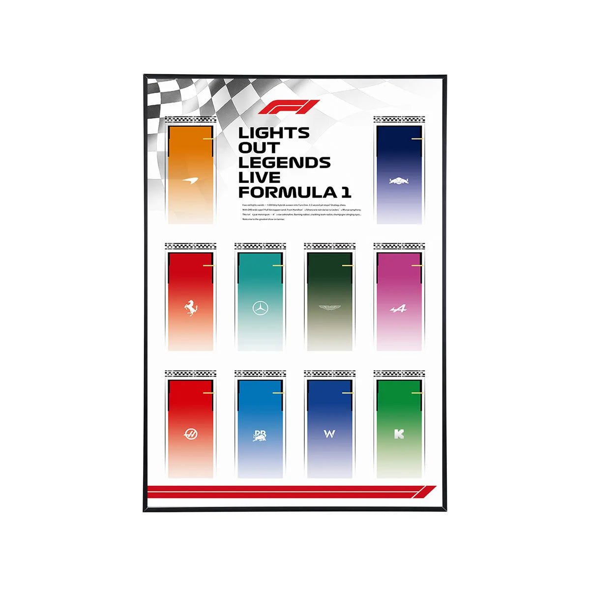 Speed Champions F1 LEGO® Car Collector Wall Display - brickzonehub