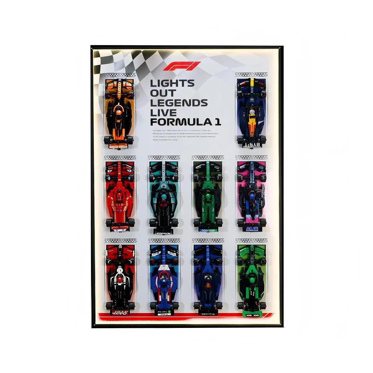 Speed Champions F1 LEGO® Car Collector Wall Display - brickzonehub